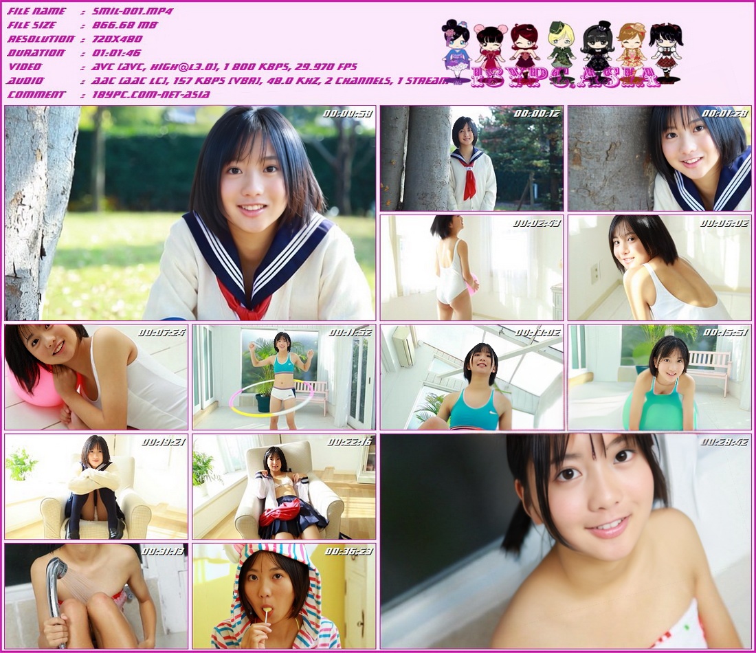 SMIL-001 Isida Kako，[SMIL-001] 石田果子 14。 Four teen 中学生アイドルのピュアなスマイルに迫る新レーベル「smile」が遂に始動！！！第1弾は福井が生んだ純朴アイドル、石田果子チャンが登場。まんまるほっぺとクリっとした瞳がカワイイ果子チャン、人懐っこい満開笑顔に癒されます！趣味はなんと、城巡り。おとなしい女の子かと思いきや、実は動き回るのが大好き。無邪気にふるまう果子チャンはまるで天使のよう。